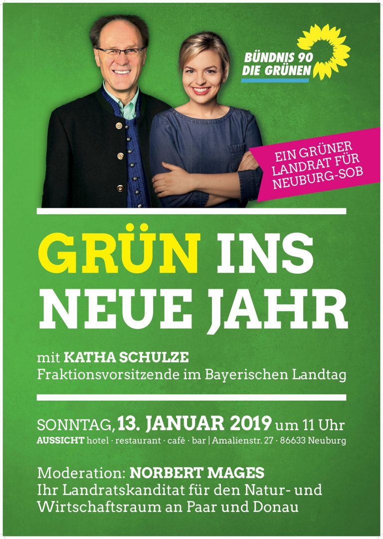 Katha Schulze, Fraktionsvorsitzende im Bayerischen Landtag kommt nach Neuburg