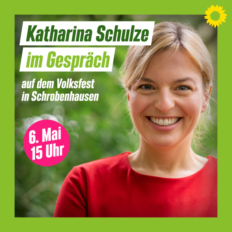 Katharina Schulze kommt nach Schrobenhausen